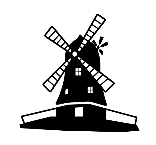 Idrættens venner — Ikon logo, sort